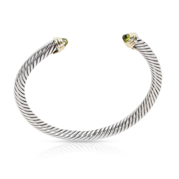 103903 pv b031c45e b21e 4c2b 8b79 931a81d7ce3f David Yurman Peridot Cable Bangle in 14K Gold Sterling Silver