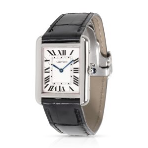 Cartier Tank Solo W1018255 Womens Watch in Stainless Steel Cart