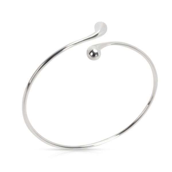 104014 pv Tiffany Co Elsa Peretti Teardrop Bangle in Sterling Silver