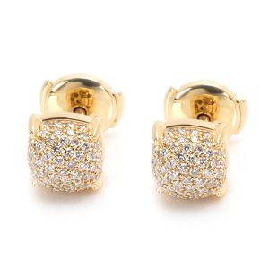 Tiffany Co Paloma Picasso Sugar Stacks Diamond Earrings in 18K Yellow Gold Louis Vuitton Portomonet Cool Love Lock Epi White Gold Hardware Shoulder bag