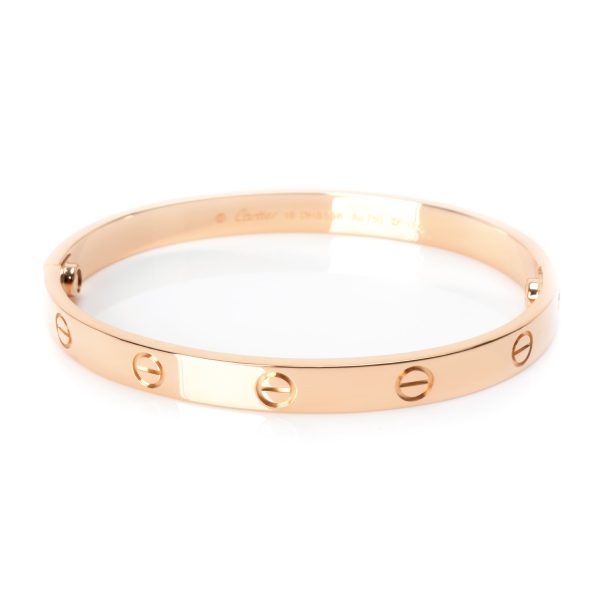 104055 av Cartier Love Bangle in 18K Rose Gold Size 18