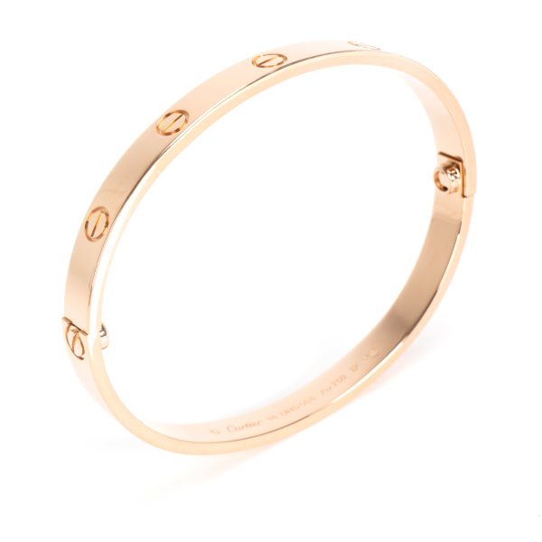 104055 pv Cartier Love Bangle in 18K Rose Gold Size 18