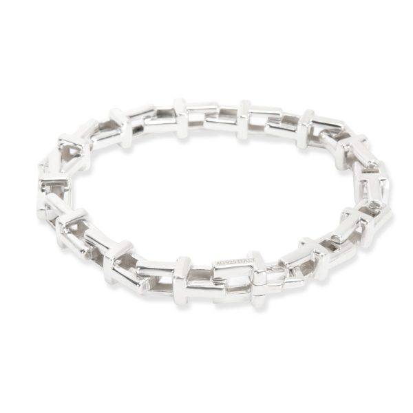 104060 bv Tiffany Co T Chain Mens Bracelet in Sterling Silver