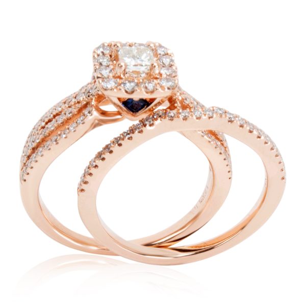 104129 pv Vera Wang Love Collection Diamond Wedding Set in 14K Rose Gold 116 ctw