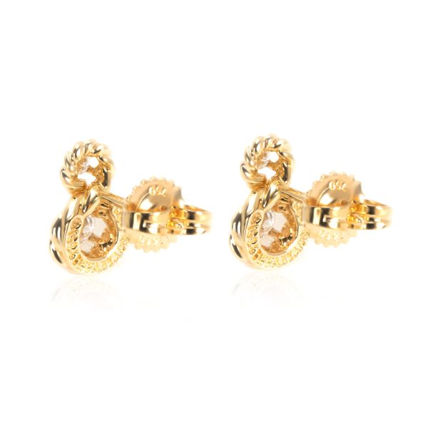 104152 bv 8202de19 107c 49ae 8594 0fdfae451e32 Tiffany Co Vintage Twisted Rope Infinity Diamond Earrings in 18K Gold 028ctw