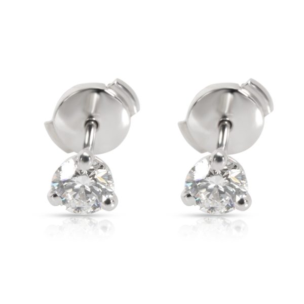 GIA Certified Blue Nile Diamond Stud Earring in Platinum E VS2 070 CTW GIA Certified Blue Nile Diamond Stud Earring in Platinum E VS2 070 CTW