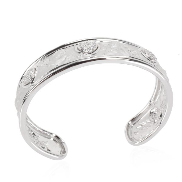 104226 pv Carrera y Carrera Cherub Cuff with Diamonds in 18K White Gold 03 CTW