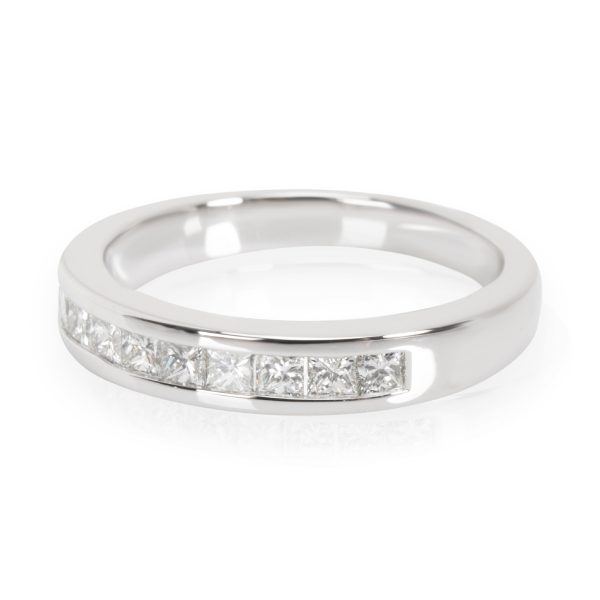 Gemma by WP Diamonds Channel Set Princess Cut Diamond Wedding Band in 14K White Gold 060 CTW