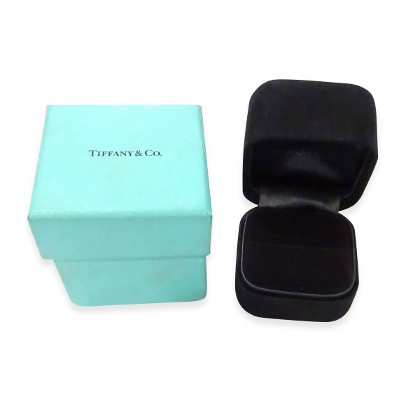 104242 box Tiffany Co Soleste Halo Diamond Engagement Ring in Platinum 032 CTW