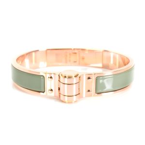 Hermes Narrow Sea Foam Green Hinged Bangle in Rose Gold Plated Stainless Steel Louis Vuitton Petite Sac Plat Mini Shoulder Bag Black Amplant