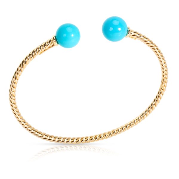 104260 pv 63613d83 0532 4734 8798 1d97cfa7bc69 David Yurman Solari Turquoise Bracelet in 18K Yellow Gold