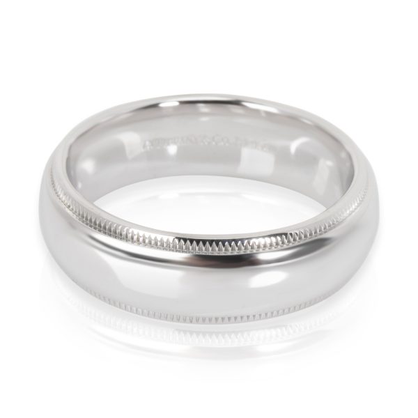 Tiffany Co Tiffany Co Classic Milgrain Wedding Band in Platinum 6 mm