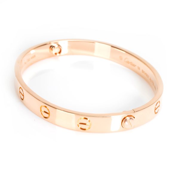 104391 sv 8f4049ca 340b 42d4 83ce c3c142d3bfb5 Cartier Love Bangle in 18KT Rose Gold Size 16