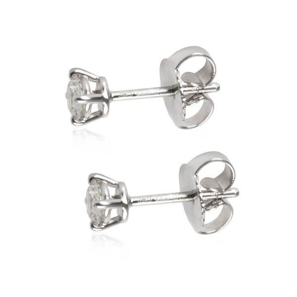 104453 sv 43eb04f0 c061 4002 912d 21a5ea14e2ac Tiffany Co Diamond Stud Earrings in 18K White Gold F G VS 033 CTW