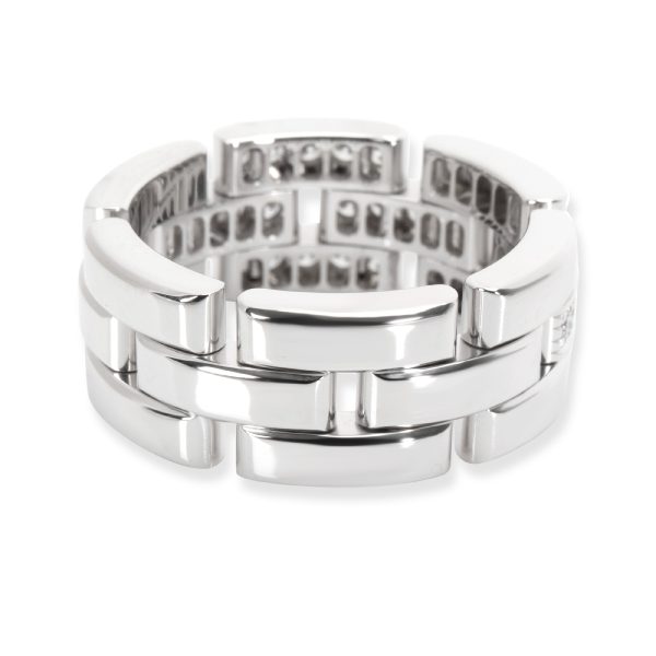 104455 bv Cartier Maillon Panthere Band in 18KT White Gold 053 CTW