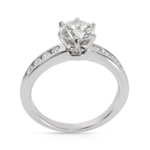 Tiffany Co Channel Diamond Engagement Ring in Platinum I VVS1 16 CTW Tiffany Co Channel Diamond Engagement Ring in Platinum I VVS1 16 CTW