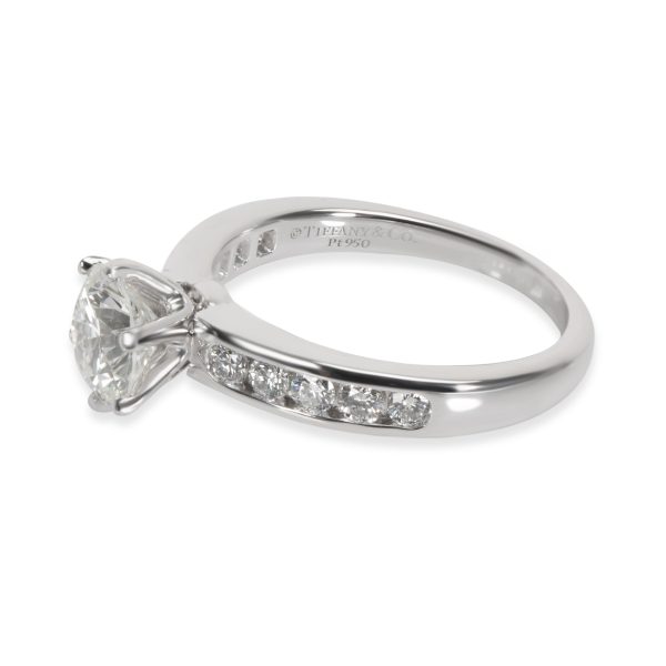 Platinum Engagement Ring Tiffany Co Channel Diamond Engagement Ring in Platinum I VVS1 16 CTW