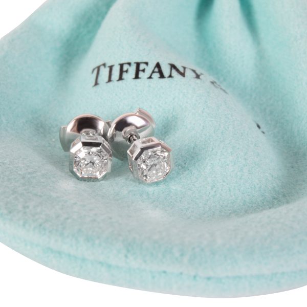 104495 box 1e86a912 9d17 4c6e 9398 9b172525b8c3 Tiffany Co Lucida Diamond Stud Earring in Platinum G VVS1VVS2 102 CTW