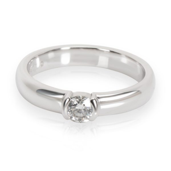 Tiffany Co Tiffany Co Bezel Solitaire Engagement Ring in Platinum 023 ct EVVS1