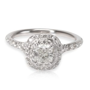 Tiffany Co Soleste Diamond Engagement Ring in Platinum 053 ct GVVS1 Cart