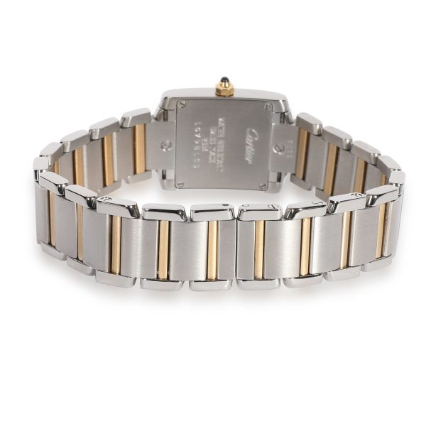 104585 bv Cartier Tank Francaise W51007Q4 Womens Watch in 18K Stainless SteelYellow Gold