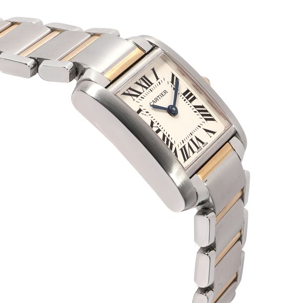 104585 rv Cartier Tank Francaise W51007Q4 Womens Watch in 18K Stainless SteelYellow Gold