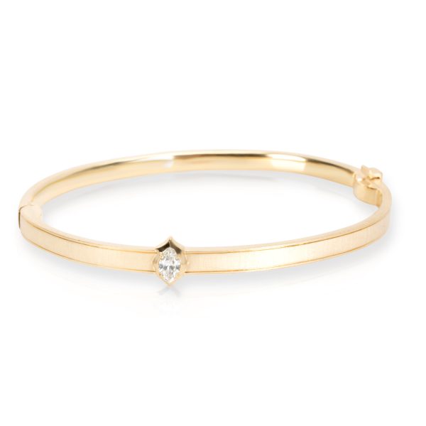 Jade Trau Alchemy Maverick Bangle in 18KT Yellow Gold 020 Ct Jade Trau Alchemy Maverick Bangle in 18KT Yellow Gold 020 Ct