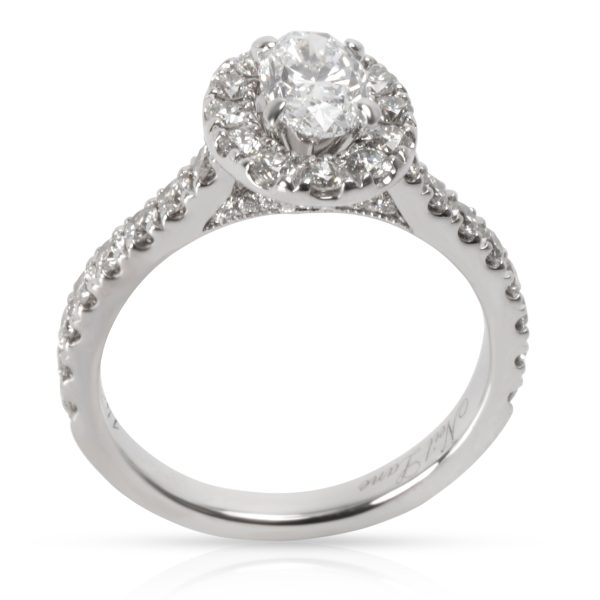 Neil Lane Oval Diamond Engagement Ring in White Gold I SI2 I1 150 CTW Neil Lane Oval Diamond Engagement Ring in White Gold I SI2 I1 150 CTW