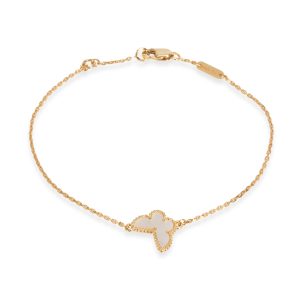 Van Cleef Arpels Sweet Alhambra Butterfly Bracelet in 18K Yellow Gold Gucci Long Wallet Micro Guccisima Black