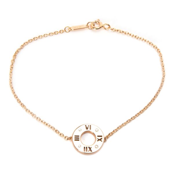 Tiffany Co Atlas Diamond Bracelet in 18K Rose Gold 002 CTW Tiffany Co Atlas Diamond Bracelet in 18K Rose Gold 002 CTW