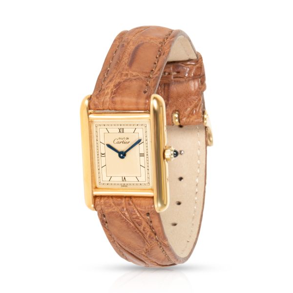 Cartier Tank 366001 Womens Watch in Vermeil Cartier Tank 366001 Womens Watch in Vermeil