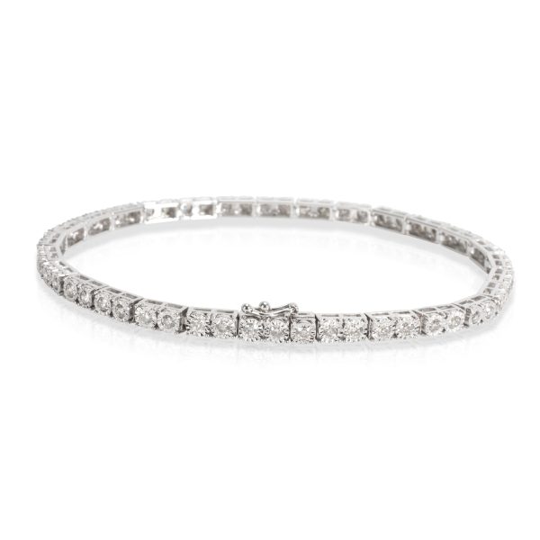 104700 bv 5b1aeb6a 2c80 4d7e ace0 97a72c966e2c Miracle Set Diamond Tennis Bracelet in 10KT White Gold 171 CTW