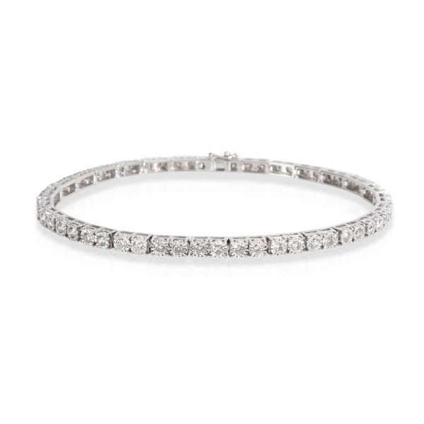 Miracle Set Diamond Tennis Bracelet in 10KT White Gold 171 CTW Miracle Set Diamond Tennis Bracelet in 10KT White Gold 171 CTW