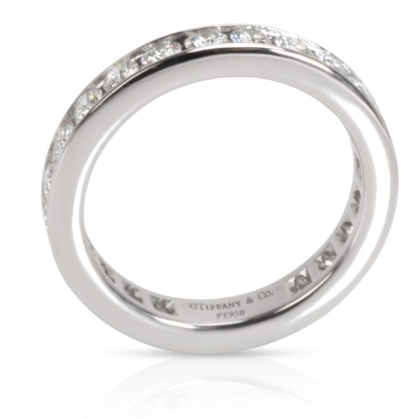 Platinum Band Tiffany Co Channel Set Diamond Eternity Band in Platinum 100 CTW