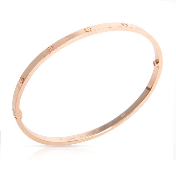 104763 pv Cartier Love Bracelet Small in 18K Rose Gold Size 20