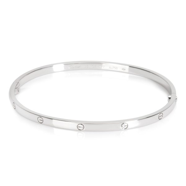 Cartier Love Bracelet Small in 18K White Gold Size 20 Cartier Love Bracelet Small in 18K White Gold Size 20