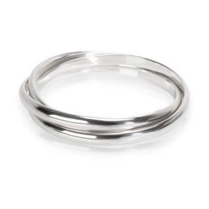 Tiffany Co Palomas Melody Bangle in Sterling Silver Cartier Trinity Ring Multicolor