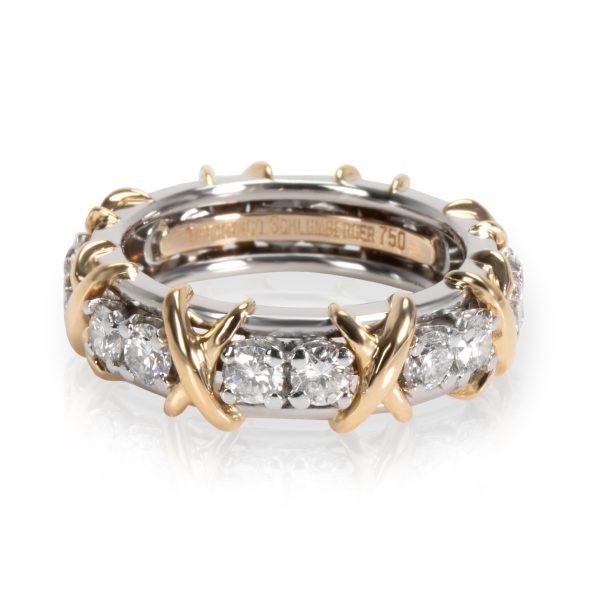 Tiffany Co Schlumberger Diamond Eternity band in Gold and Platinum 114CTW Tiffany Co Schlumberger Diamond Eternity band in Gold and Platinum 114CTW