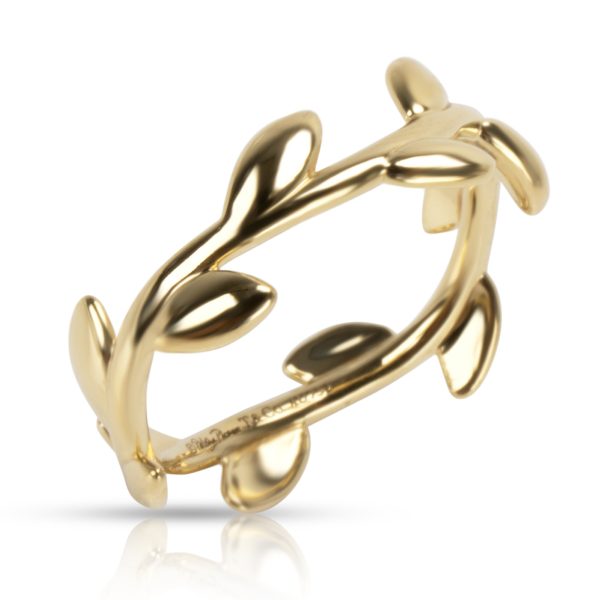 104851 pv Tiffany Co Paloma Picasso Olive Vine Ring in 18K Yellow Gold