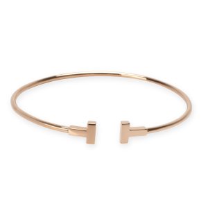 Tiffany Co Tiffany T Bracelet in 18K Rose Gold Louis Vuitton Shoulder Handbag Monogram Empreinte Ivory