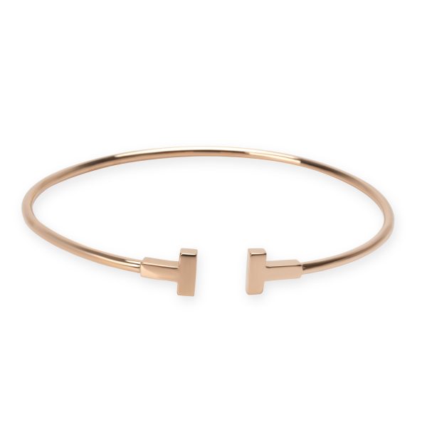 Tiffany Co Tiffany T Bracelet in 18K Rose Gold Tiffany Co Tiffany T Bracelet in 18K Rose Gold