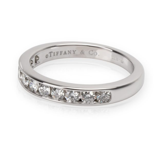 Platinum Band Tiffany Co Channel Set Diamond Band in Platinum 033 CTW