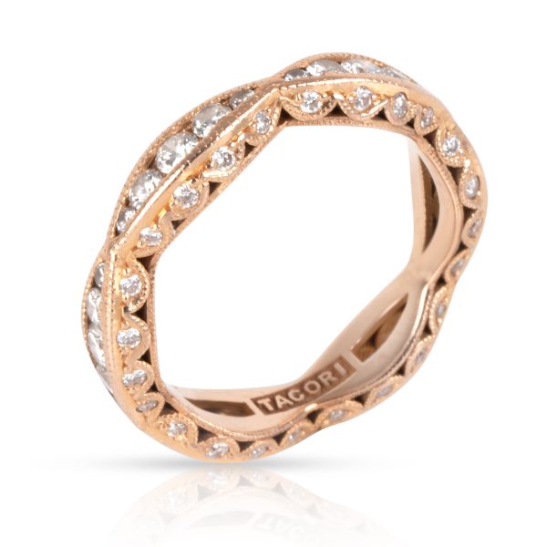 Band Rose Gold Tacori Diamond wedding Band in 18K Rose Gold 042 CTW