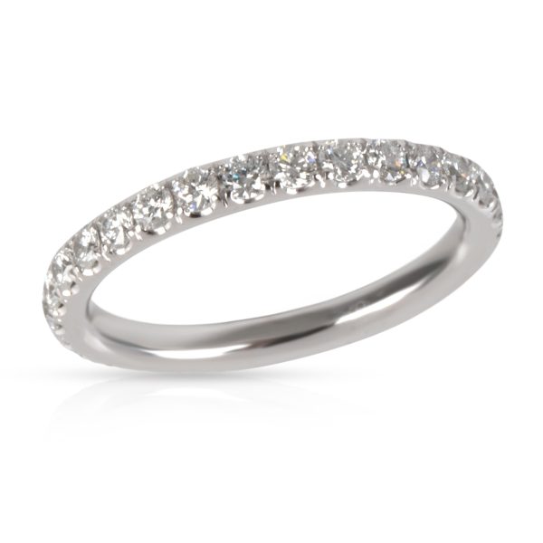 Rings Round Cut Diamond Eternity Band in Platinum 075 CTW