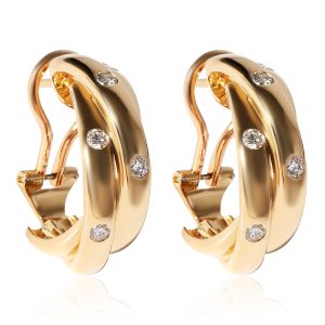 Cartier Constellation Diamond Earrings in 18K Yellow Gold 033 CTW Louis Vuitton Artsy MM Hobo Bag Monogram Brown