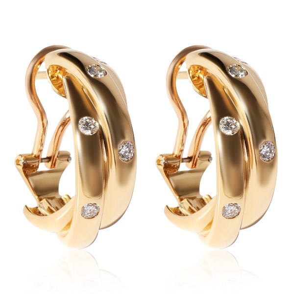 Cartier Constellation Diamond Earrings in 18K Yellow Gold 033 CTW Cartier Constellation Diamond Earrings in 18K Yellow Gold 033 CTW