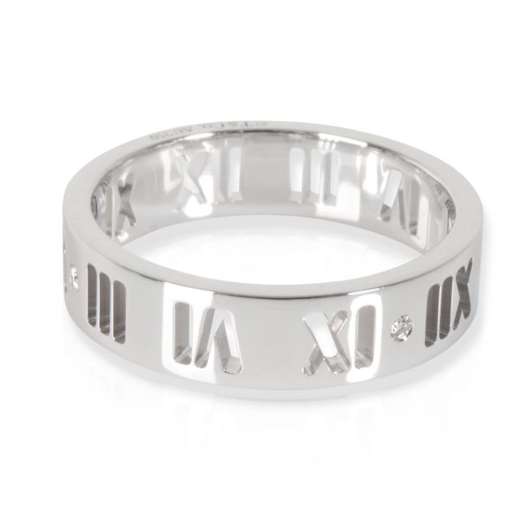 tiffany co atlas diamond band in 18k white gold 0 06 ctw Tiffany Co Atlas Diamond Band in 18K White Gold 006 CTW