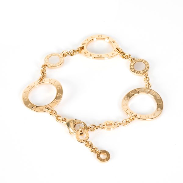 105167 bv 386604c0 3c01 464e 8b59 77ac6c244735 Bulgari Mother Of Pearl Station Bracelet in 18K Yellow Gold