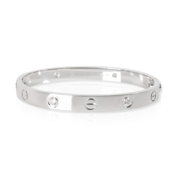 Cartier Love Diamond Bracelet in 18K White Gold 040 CTW Cartier Love Diamond Bracelet in 18K White Gold 040 CTW