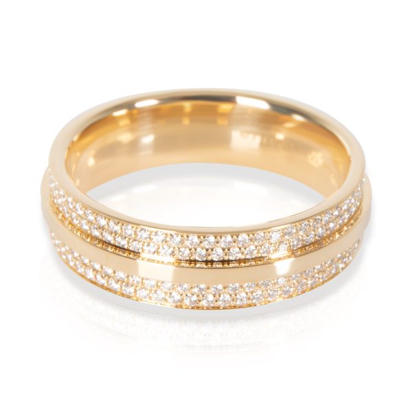 105351 bv Tiffany Co Tiffany T Diamond Band in 18K Yellow Gold 057 CTW